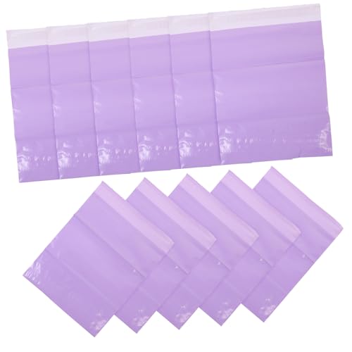 PLAFOPE 100 Stück Große Selbstklebende Versandtaschen Violette PE Kurierbeutel Reißfest Leicht für Kleidung und Bücher Langlebige Paketbeutel für Sicheren Versand von PLAFOPE