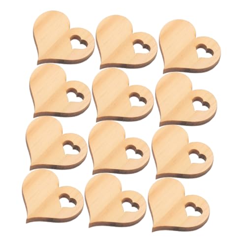 PLAFOPE 100 Stück Herzförmige Holzscheiben Deko Anhänger Blanko Holzherzen zum Basteln DIY Supplies für Wohn Arbeitszimmer Dekoration PLAFOPE 100 Stück Herzförmige Holzscheiben Deko Anhänger Blanko Holzherzen zum Basteln DIY Supplies für Wohn Arbeitszimmer Dekoration von PLAFOPE