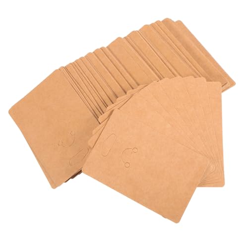 PLAFOPE 100 Stück Schlüsselanhänger-verpackungskarten: Schlüsselanhänger-displaykarten Kraftpapier Für Den Schmuckverkauf in Kleinen Unternehmen Und Auf PLAFOPE 100 Stück Schlüsselanhänger-verpackungskarten: Schlüsselanhänger-displaykarten Kraftpapier Für Den Schmuckverkauf in Kleinen Unternehmen Und Auf von PLAFOPE