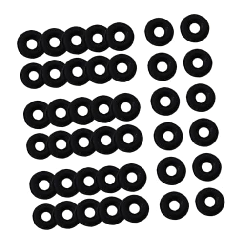 PLAFOPE 100 Stück Stopper ringe aus Rutschfestem Gummi Armband Stopperperlen für Schmuckherstellung Vielseitige Fixier ringe für Halskette und DIY Schmuckzubehör Schwarz PLAFOPE 100 Stück Stopper ringe aus Rutschfestem Gummi Armband Stopperperlen für Schmuckherstellung Vielseitige Fixier ringe für Halskette und DIY Schmuckzubehör Schwarz von PLAFOPE