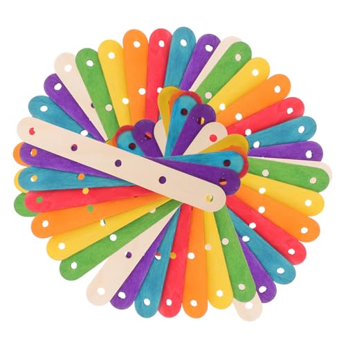 PLAFOPE 100 Stück Teiliges Bunte Holzstäbchen zum Basteln Glatte Oberfläche Ungiftig Umweltfreundlich Farbige und Natürliche Eisstiele für Kreative DIY Kunstprojekte für Schule und PLAFOPE 100 Stück Teiliges Bunte Holzstäbchen zum Basteln Glatte Oberfläche Ungiftig Umweltfreundlich Farbige und Natürliche Eisstiele für Kreative DIY Kunstprojekte für Schule und von PLAFOPE