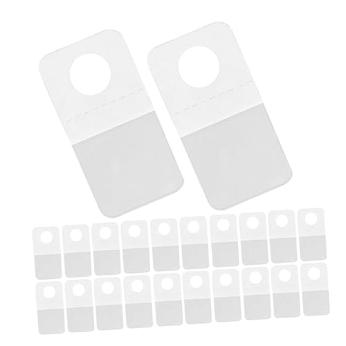 PLAFOPE 100 Stück Transparente Selbstklebende Pvc hängemarken mit Rundem Loch für Laden Büro Aufbewahrung Vielseitig Einsetzbar Robust und Unauffällig Moderne Organisation von PLAFOPE
