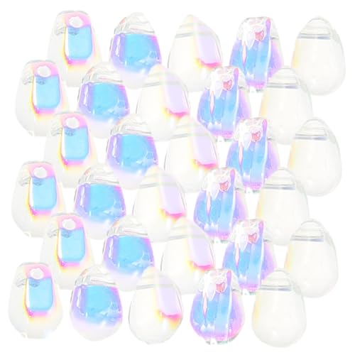 PLAFOPE 100 Stück Wassertröpfchen perlen mit Handgefertigte Schmuckperlen für DIY Basteln Zarte Glasperlen in Farbverlauf Geeignet für Armbänder Ohrringe Haarschmuck und Kreative PLAFOPE 100 Stück Wassertröpfchen perlen mit Handgefertigte Schmuckperlen für DIY Basteln Zarte Glasperlen in Farbverlauf Geeignet für Armbänder Ohrringe Haarschmuck und Kreative von PLAFOPE