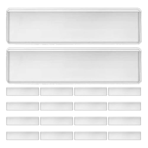 PLAFOPE 100 Stück transparente selbstklebende Etikettenhüllen, wasserdicht, selbstklebend, Karteikartenhalter für Aktenordner, Schränke, Bücherregale und die Organisation im Klassenzimmer PLAFOPE 100 Stück transparente selbstklebende Etikettenhüllen, wasserdicht, selbstklebend, Karteikartenhalter für Aktenordner, Schränke, Bücherregale und die Organisation im Klassenzimmer von PLAFOPE
