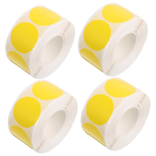 PLAFOPE 1000 Stück Rund Gelbe Farbcodierung Aufkleber Selbstklebend Schreibbar Für Büro Garage Und Klassenzimmer Dekoration PLAFOPE 1000 Stück Rund Gelbe Farbcodierung Aufkleber Selbstklebend Schreibbar Für Büro Garage Und Klassenzimmer Dekoration von PLAFOPE