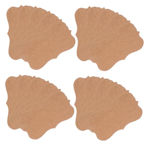 PLAFOPE 100Stücke Leere Karten aus Kraftpapier Mini Karteikarten für DIY Notizen Visitenkarten Blanko Vielseitig Einsetzbar für Hochzeiten Schule und Bastelprojekte von PLAFOPE