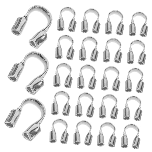PLAFOPE 100Stücke U Förmiger Drahtschutz Fadenschutz für Schmuckherstellung DIY Zubehör für Armbänder und Ohrringe Langlebig und Vielseitig Einsetzbar von PLAFOPE
