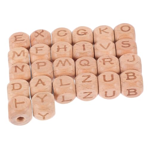 PLAFOPE 104 Stück Buchenholz Buchstabenperlen Quadratische DIY Bastelperlen für Armbänder Schmuckherstellung Lose Buchstaben Perlen zum Auffädeln und Basteln PLAFOPE 104 Stück Buchenholz Buchstabenperlen Quadratische DIY Bastelperlen für Armbänder Schmuckherstellung Lose Buchstaben Perlen zum Auffädeln und Basteln von PLAFOPE