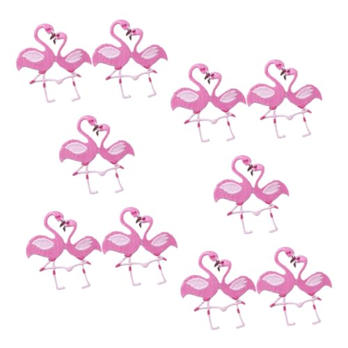 PLAFOPE 10Stücke Flamingo Stickapplikationen zum Aufbügeln Flicken zur Verschönerung von Jacken Kleidung und Taschen für Nähprojekte und Reparaturen PLAFOPE 10Stücke Flamingo Stickapplikationen zum Aufbügeln Flicken zur Verschönerung von Jacken Kleidung und Taschen für Nähprojekte und Reparaturen von PLAFOPE