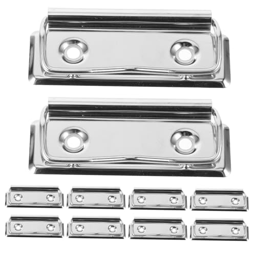 PLAFOPE 10Stücke Metall Klemmbretter Clips für Büro und Schule Robuste Clipboards für Dokumente Notizen und Berichte Leicht und Platzsparend von PLAFOPE