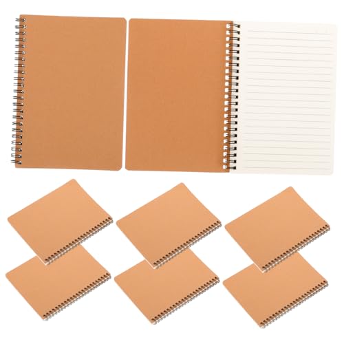 PLAFOPE 10Stücke Spiral Notizbücher Leeres Notizbuch für Journaling Zeichnungen und Notizen Hochwertiges Kraftpapier für Schule Büro und Reisen von PLAFOPE
