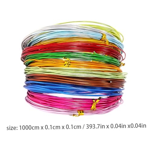 PLAFOPE 12 Rollen Flexibler Farbiger Aluminium basteldraht für Schmuckherstellung DIY Metall Schmuckdraht Biegsam Leicht Vielseitig für Armbänder und Anhänger PLAFOPE 12 Rollen Flexibler Farbiger Aluminium basteldraht für Schmuckherstellung DIY Metall Schmuckdraht Biegsam Leicht Vielseitig für Armbänder und Anhänger von PLAFOPE