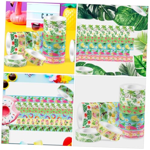 PLAFOPE 12 Rollen Washi Tape Selbstklebend Papier DIY Scrapbooking Klebeband Dekorativ für Planer Tagebücher Geschenkverpackung Kreativ und Leicht Abreißbar von PLAFOPE