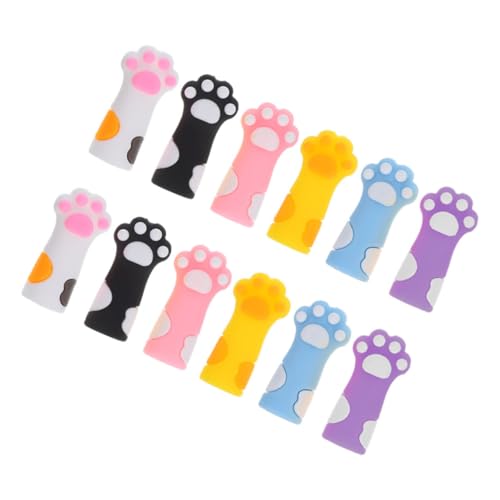 PLAFOPE 12 Stück Bleistiftkappen aus Flexiblem Silikon Bunte Katzenpfoten Design Schützt Bleistiftspitzen vor Bruch Verhindert Spitzenabrieb für Schüler Einfach Anzubringen Entfernen PLAFOPE 12 Stück Bleistiftkappen aus Flexiblem Silikon Bunte Katzenpfoten Design Schützt Bleistiftspitzen vor Bruch Verhindert Spitzenabrieb für Schüler Einfach Anzubringen Entfernen von PLAFOPE