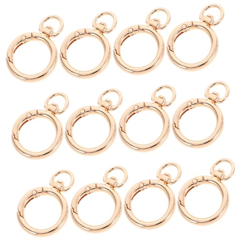 PLAFOPE 12 Stück Goldene Legierungs federringe Schlüsselanhänger Clips mit Offenem O ring Langlebig Vielseitig für Basteln Handwerk und DIY zubehör PLAFOPE 12 Stück Goldene Legierungs federringe Schlüsselanhänger Clips mit Offenem O ring Langlebig Vielseitig für Basteln Handwerk und DIY zubehör von PLAFOPE