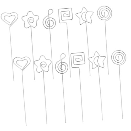 PLAFOPE 12 Stück Multifunktionale Kartenhalter für Büro Zuhause Diy Tischkartenclips zur Organisation von Dokumenten Erinnerungen von PLAFOPE