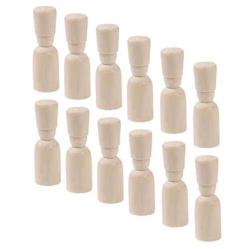PLAFOPE 12 Stück Teiliges DIY Holzpuppen Bemalen Natürliche Holzfiguren mit Glatter Oberfläche Leicht und Langlebig Originelles Bastelspielzeug für Malprojekte und Dekoration PLAFOPE 12 Stück Teiliges DIY Holzpuppen Bemalen Natürliche Holzfiguren mit Glatter Oberfläche Leicht und Langlebig Originelles Bastelspielzeug für Malprojekte und Dekoration von PLAFOPE