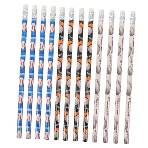 PLAFOPE 12 Stück Teiliges Holzbleistifte mit Radiergummi Lange Schreib Zeichenstifte Sport-motiv Baseball Vielseitig für Schule Büro Künstler und Alltag Geeignet PLAFOPE 12 Stück Teiliges Holzbleistifte mit Radiergummi Lange Schreib Zeichenstifte Sport-motiv Baseball Vielseitig für Schule Büro Künstler und Alltag Geeignet von PLAFOPE
