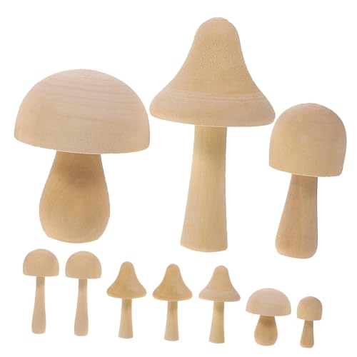 PLAFOPE 12 Stück Teiliges Mini Holzpilz Unbehandelte Deko Pilze zum Bemalen Verschiedene Naturbelassene Holzdeko für Garten Mikro landschaft DIY Bastelprojekte PLAFOPE 12 Stück Teiliges Mini Holzpilz Unbehandelte Deko Pilze zum Bemalen Verschiedene Naturbelassene Holzdeko für Garten Mikro landschaft DIY Bastelprojekte von PLAFOPE