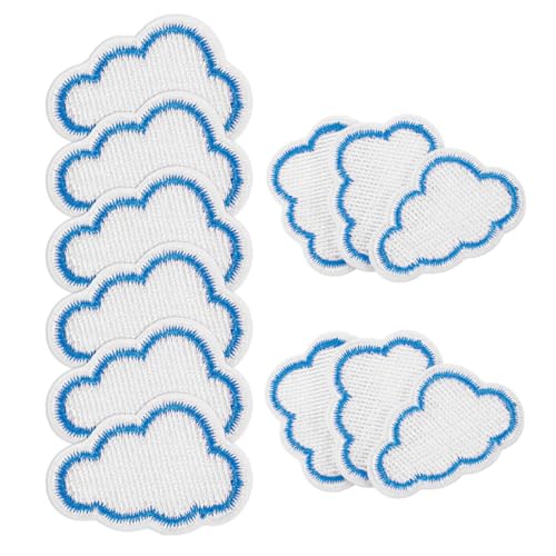PLAFOPE 12 Stück Teiliges Wolken Aufnäher zum Aufbügeln Bestickte Wolkenformen Bügelflicken für Kleidung DIY Patch Applikationen für Jacken Rucksäcke und Shirts Vielseitige Wolkenmotive PLAFOPE 12 Stück Teiliges Wolken Aufnäher zum Aufbügeln Bestickte Wolkenformen Bügelflicken für Kleidung DIY Patch Applikationen für Jacken Rucksäcke und Shirts Vielseitige Wolkenmotive von PLAFOPE