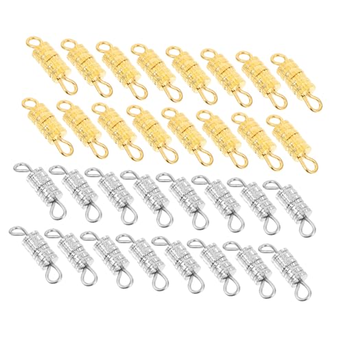 PLAFOPE 120 Stück Teiliges Schraubverschluss Schmuck aus Legierung Schraubverschlüsse für Halsketten und Armbänder DIY Schmuckherstellungszubehör in Gold und Silber Langlebig und Einfach PLAFOPE 120 Stück Teiliges Schraubverschluss Schmuck aus Legierung Schraubverschlüsse für Halsketten und Armbänder DIY Schmuckherstellungszubehör in Gold und Silber Langlebig und Einfach von PLAFOPE