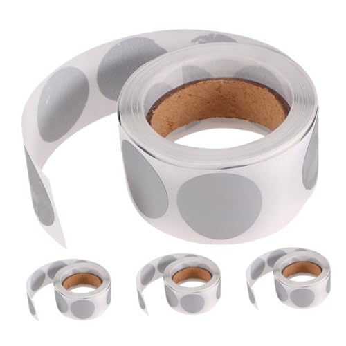 PLAFOPE 1200 Stück Silber Runde Scratch Off Sticker Selbstklebend für DIY Rubbelkarten Hochdeckende Metallbeschichtung für Hochzeit Belohnungen Spiele und Bastelprojekte PLAFOPE 1200 Stück Silber Runde Scratch Off Sticker Selbstklebend für DIY Rubbelkarten Hochdeckende Metallbeschichtung für Hochzeit Belohnungen Spiele und Bastelprojekte von PLAFOPE