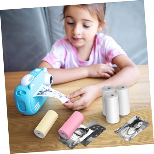 PLAFOPE 13 Rollen Thermopapier Bunt Selbstklebend für Mini Thermodrucker Klare Bilder und Texte Kompatibel mit Mobilen Geräten für Quittungen Fotos und Kinderdrucke von PLAFOPE