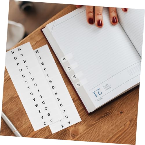 PLAFOPE 14 Blatt Selbstklebende Alphabet Index Tabs Weiße Buchstaben Register für Notizbücher Ordner Vielseitige Haftmarker Z Kompakte Seitenmarkierungen für Büro und Schule PLAFOPE 14 Blatt Selbstklebende Alphabet Index Tabs Weiße Buchstaben Register für Notizbücher Ordner Vielseitige Haftmarker Z Kompakte Seitenmarkierungen für Büro und Schule von PLAFOPE