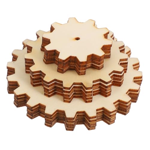 PLAFOPE 15 Stk. Teiliges Holz Zahnräder zum Basteln aus Natürlichem Holz Blanko Holzscheiben in Kindgerechtes DIY Kreativspielzeug für Malen Motorik und Logikförderung PLAFOPE 15 Stk. Teiliges Holz Zahnräder zum Basteln aus Natürlichem Holz Blanko Holzscheiben in Kindgerechtes DIY Kreativspielzeug für Malen Motorik und Logikförderung von PLAFOPE