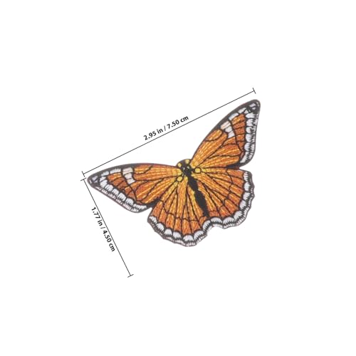 PLAFOPE 15 Stück Teiliges Stickerei Patches Schmetterling Insekten Motiv Bügelflicken Aufnäher für Kleidung Taschen Hüte zum Aufbügeln und Aufnähen Flexibel und Hautfreundlich von PLAFOPE