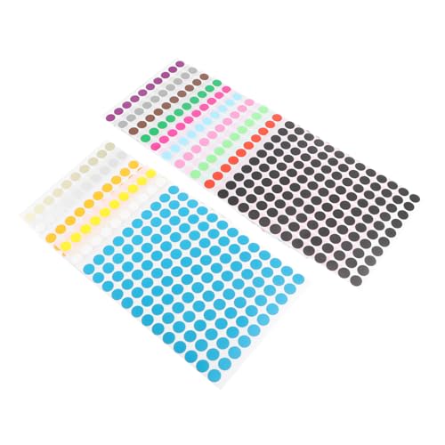 PLAFOPE 16 Blatt Bunte Rundetiketten Selbstklebend Farben Mix Aufkleber Für Papier Dekoration Halloween Markierungspunkte Für Basteln Planer Scrapbook von PLAFOPE