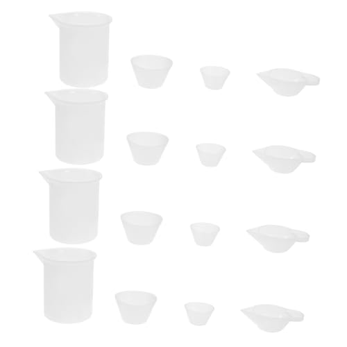 PLAFOPE 16 Stk. Teiliges DIY Epoxidharz Werkzeugset Silikonbecher Set mit Messbechern und Mini Dosierbechern für Schmuckherstellung und Handwerksprojekte Langlebig und Wiederverwendbar PLAFOPE 16 Stk. Teiliges DIY Epoxidharz Werkzeugset Silikonbecher Set mit Messbechern und Mini Dosierbechern für Schmuckherstellung und Handwerksprojekte Langlebig und Wiederverwendbar von PLAFOPE
