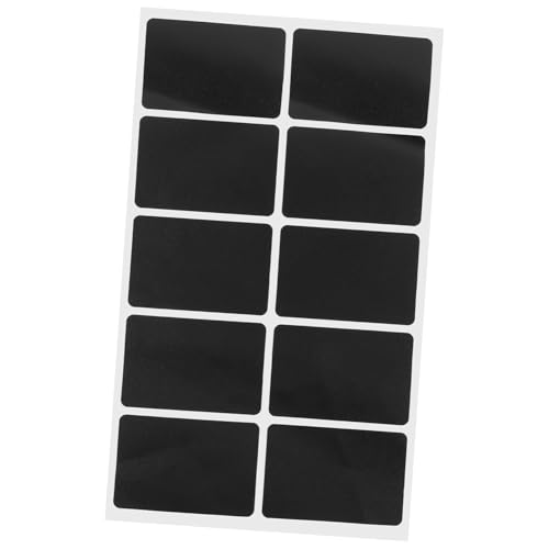PLAFOPE 1Blatt Selbstklebende Tafelaufkleber Schwarz Rechteckige für Einmachgläser Flaschen und Behälter Abnehmbare Tafeletiketten für Büro und Zuhause PLAFOPE 1Blatt Selbstklebende Tafelaufkleber Schwarz Rechteckige für Einmachgläser Flaschen und Behälter Abnehmbare Tafeletiketten für Büro und Zuhause von PLAFOPE