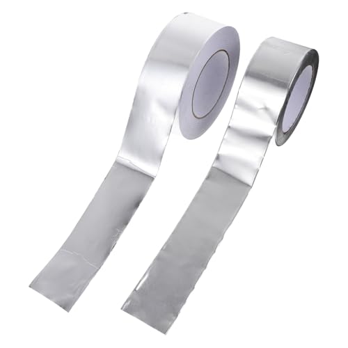 PLAFOPE 2 Rollen Aluminiumfolie Klebeband Hitzebeständig Stark Wasserfest Für Elektronik Küche Abdichtung Reparatur Isolierung PLAFOPE 2 Rollen Aluminiumfolie Klebeband Hitzebeständig Stark Wasserfest Für Elektronik Küche Abdichtung Reparatur Isolierung von PLAFOPE
