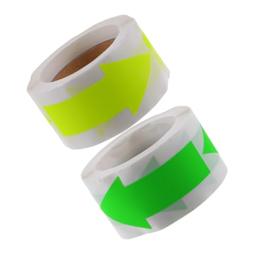 PLAFOPE 2 Rollen Fluoreszierende Klebemarken mit Selbstklebenden Dekorativen Verschlussaufklebern in Grün und Gelb zum Versiegeln von Geschenken Verpackungen und Umschlägen PLAFOPE 2 Rollen Fluoreszierende Klebemarken mit Selbstklebenden Dekorativen Verschlussaufklebern in Grün und Gelb zum Versiegeln von Geschenken Verpackungen und Umschlägen von PLAFOPE