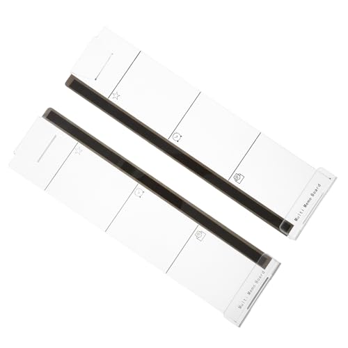 PLAFOPE 2 Stück Acryl Monitor Memo Board Transparent Langlebig Stabile Notiztafel für Computer Bildschirm Seitenmontage Büro Home Office Organizer von PLAFOPE