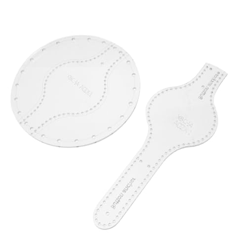 PLAFOPE 2 Stück Acryl Vorlage für DIY Leder Geldbörse Transparent Präzise Schablone für Handgefertigte Kurze Portemonnaies und Schultertaschen Leicht zu Reinigen International von PLAFOPE