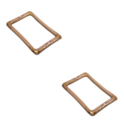 PLAFOPE 2 Stück Aufblasbarer Foto Rahmen PVC Handheld Selfie Party Requisit für Lustige Fotobooth Aufnahmen und Kreative Hochzeitsdekoration von PLAFOPE