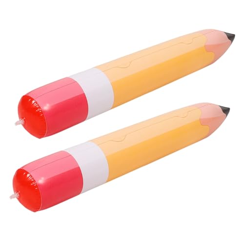 PLAFOPE 2 Stück Aufblasbarer PVC Bleistift Langlebige Klassenzimmerdekoration zur Einschulung Große Party Deko für Schulanfang Robustes Wiederverwendbares PVC Material Lustige Riesen PLAFOPE 2 Stück Aufblasbarer PVC Bleistift Langlebige Klassenzimmerdekoration zur Einschulung Große Party Deko für Schulanfang Robustes Wiederverwendbares PVC Material Lustige Riesen von PLAFOPE