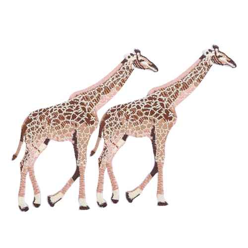 PLAFOPE 2 Stück Bestickte Giraffen Patches Aufnäher Applikationen zum Aufbügeln und Annähen Kleidung Dekoration DIY Zubehör für Jacken Jeans Taschen PLAFOPE 2 Stück Bestickte Giraffen Patches Aufnäher Applikationen zum Aufbügeln und Annähen Kleidung Dekoration DIY Zubehör für Jacken Jeans Taschen von PLAFOPE