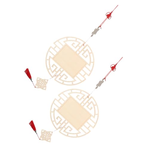 PLAFOPE 2 Stück DIY Holzornamente Teilig Chinesischer Knoten mit Quaste Handgefertigt Wanddekoration Klassisch für Kunstunterricht und Flurgestaltung PLAFOPE 2 Stück DIY Holzornamente Teilig Chinesischer Knoten mit Quaste Handgefertigt Wanddekoration Klassisch für Kunstunterricht und Flurgestaltung von PLAFOPE