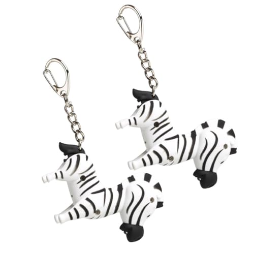 PLAFOPE 2 Stück LED Schlüsselanhänger Zebra form mit Leucht Soundfunktion Langlebiger Metall Kunststoffanhänger Praktische Taschenlampen schlüsselringe für Taschen und Rucksäcke PLAFOPE 2 Stück LED Schlüsselanhänger Zebra form mit Leucht Soundfunktion Langlebiger Metall Kunststoffanhänger Praktische Taschenlampen schlüsselringe für Taschen und Rucksäcke von PLAFOPE