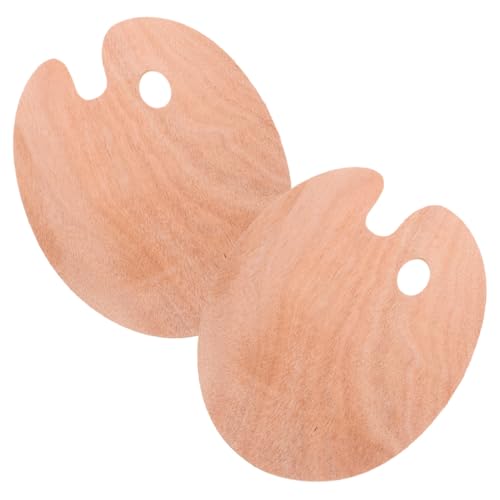 PLAFOPE 2 Stück Ovale Holzmalpalette mit Daumenloch Robuste Ölfarben Aquarell mischpalette für Künstler Ergonomisch Geformt für Komfortables Halten und Vielseitiges Farbvermischen PLAFOPE 2 Stück Ovale Holzmalpalette mit Daumenloch Robuste Ölfarben Aquarell mischpalette für Künstler Ergonomisch Geformt für Komfortables Halten und Vielseitiges Farbvermischen von PLAFOPE