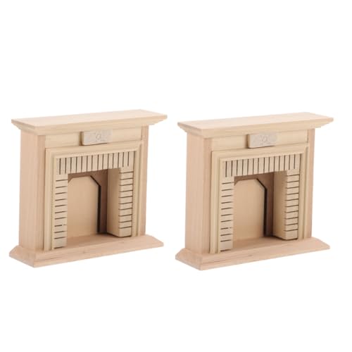 PLAFOPE 2 Stück Puppenhaus-kamin-dekorationszubehör: Miniaturmöbelzimmer Holz, Vintage-simulationsspielzeug, Mikrolandschaftsdekor Für Das Wohnzimmer Eines Winzigen PLAFOPE 2 Stück Puppenhaus-kamin-dekorationszubehör: Miniaturmöbelzimmer Holz, Vintage-simulationsspielzeug, Mikrolandschaftsdekor Für Das Wohnzimmer Eines Winzigen von PLAFOPE