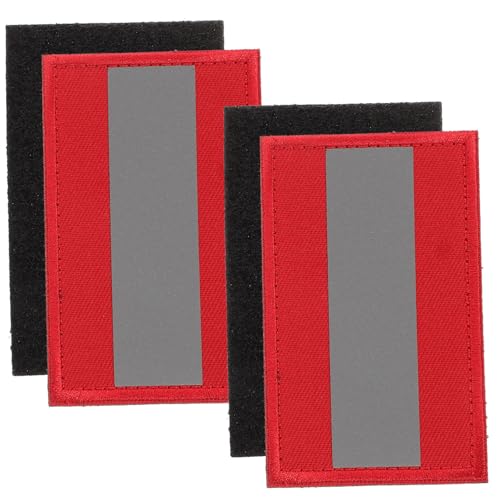 PLAFOPE 2 Stück Reflektierender Sicherheits patch Kleidung und Rucksack Selbstklebend Sichtbar bei Nacht Vielseitig für Jacken Taschen Hüte Schuhe zum Reparieren und Dekorieren von PLAFOPE