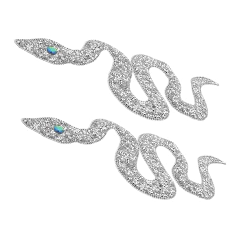 PLAFOPE 2 Stück Strass Schlangen Aufnäher Hotfix Bügelmotive mit Starkem Kleber Glitzernde DIY Applikationen für Mädchen Kleidung Schuhe Hüte Taschen PLAFOPE 2 Stück Strass Schlangen Aufnäher Hotfix Bügelmotive mit Starkem Kleber Glitzernde DIY Applikationen für Mädchen Kleidung Schuhe Hüte Taschen von PLAFOPE