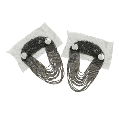 PLAFOPE 2 Stück Teiliges Metall Schulterepauletten mit Quasten Retro Schulterabzeichen Brosche für Damen Herren Modische Kettenverzierung für Anzug Jacke Kostüm Leichtes Langlebiges PLAFOPE 2 Stück Teiliges Metall Schulterepauletten mit Quasten Retro Schulterabzeichen Brosche für Damen Herren Modische Kettenverzierung für Anzug Jacke Kostüm Leichtes Langlebiges von PLAFOPE