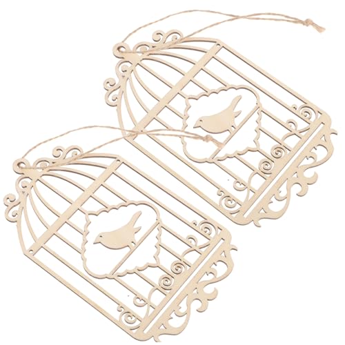 PLAFOPE 2 Stück Unbehandelte Holzscheiben Vogelkäfig Dekoration Teiliges DIY Holzschmuck Anhänger zum Bemalen Kreative Festival Ornamente für Heimdeko und Bastelprojekte PLAFOPE 2 Stück Unbehandelte Holzscheiben Vogelkäfig Dekoration Teiliges DIY Holzschmuck Anhänger zum Bemalen Kreative Festival Ornamente für Heimdeko und Bastelprojekte von PLAFOPE