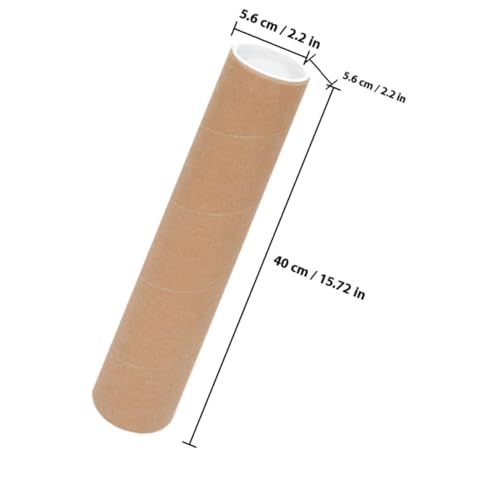 PLAFOPE 2 Stück Versandröhren Papier mit Endkappen Dicke Poster Versandrollen für Kunstwerke und Dokumente Sichere Aufbewahrung und Versand von Malmaterialien und Kunstdrucken von PLAFOPE