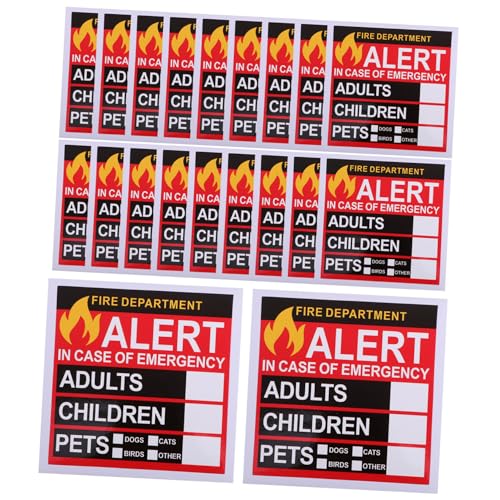 PLAFOPE 20 Blatt Teiliges Notfall-warnaufkleber Fenster mit Tier Personensuche Feuerwehr-sicher Selbstklebend zur Schnellen Hilfe Notfällen PLAFOPE 20 Blatt Teiliges Notfall-warnaufkleber Fenster mit Tier Personensuche Feuerwehr-sicher Selbstklebend zur Schnellen Hilfe Notfällen von PLAFOPE
